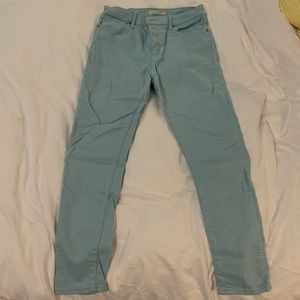 Levi blue skinny high rise jeans